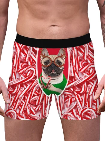 3D Print Puppy Dog Christmas Boxer Briefs